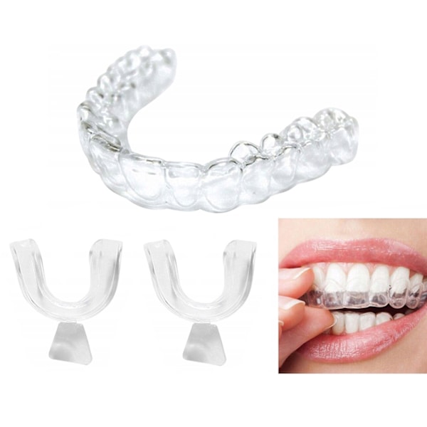 2-pack Tandskenor Avslappningsskenor mot Tandgnissling transparent