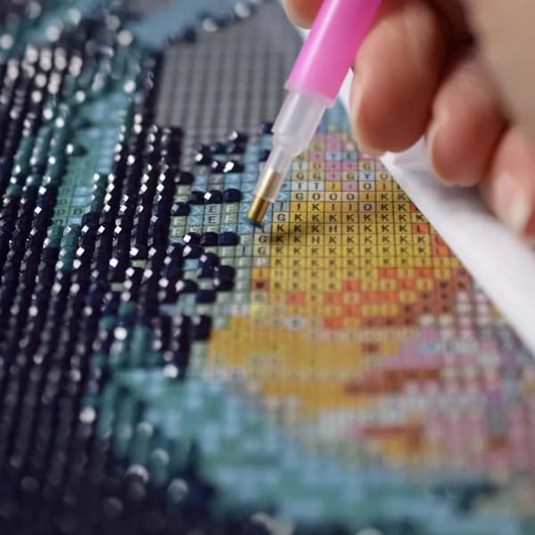 Diamantmålning 5D 30x40 cm – Blommor – Komplett Diamond Painting Kit