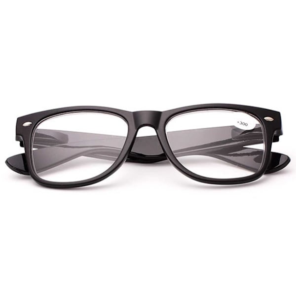 Mattsvarta Wayfarer Läsglasögon med Styrka 1.0