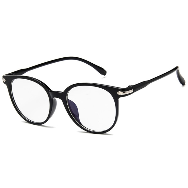 Svarta Runda Glasögon Klart Glas utan Styrka K 4107 | Fyndiq