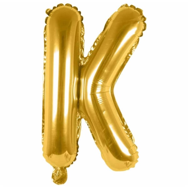 Brev ballong gull 80cm store bokstaver: k K