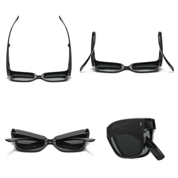 Foldbare Suncovers Solbriller Over Glasses Sort/Pink sort