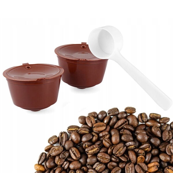 Återanvändbara Kaffekapslar Dolce Gusto, 5-pack brun