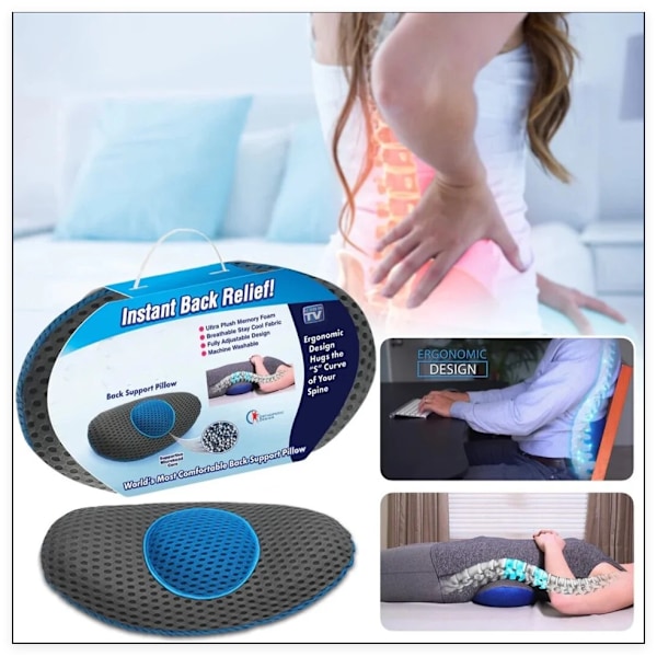 Ergonominen selkätyyny Memory Foam -materiaalia - Mukavuutta ja tukea ristiselälle