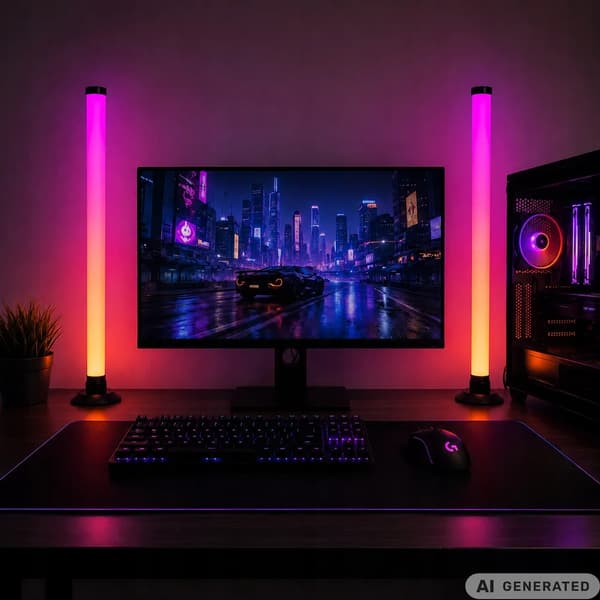 LED Light Bar RGB Skrivbordslampa med Musiksensor och App