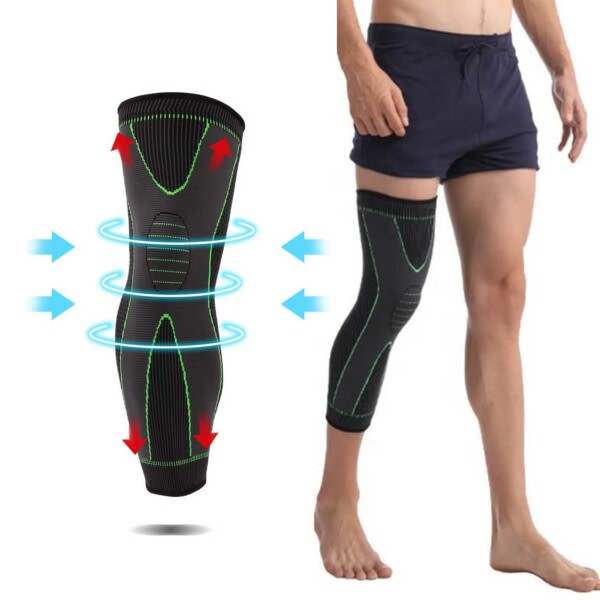 Kompresjonshylse for Kne - Knestøtte/Knebeskyttelse med Compression XXL svart