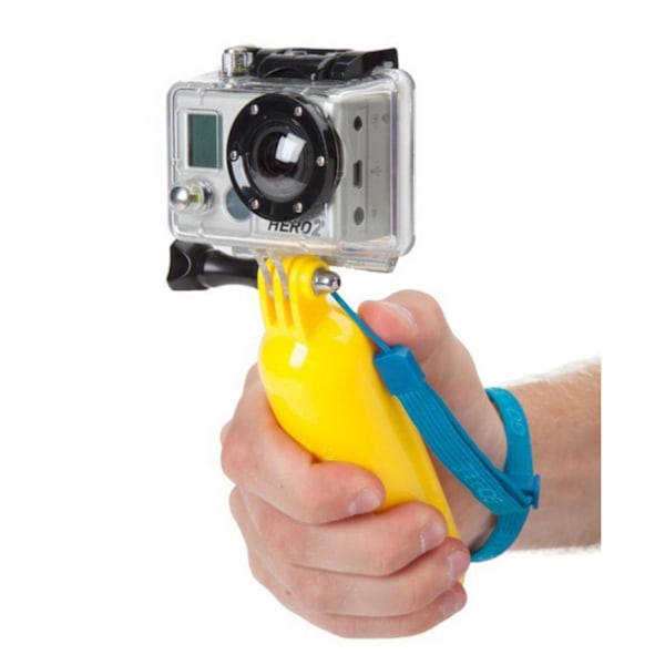 Universal nestemäinen kahva GoPro Action Camera -kamera keltainen