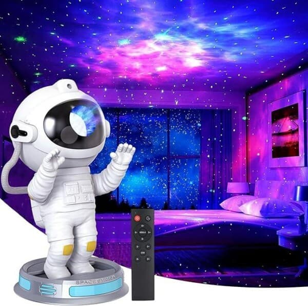 2024 Galaxy Lamp - Ultimat Star Projector med Nebula Effect hvit