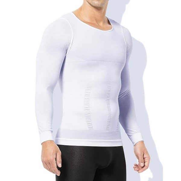 Formande Hållnings T-shirt Posture Shirt | Valbar Storlek | Vit XL