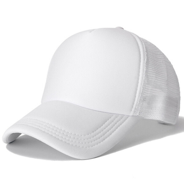 Truckerkeps meshkeps - cap med netthvit hvit one size