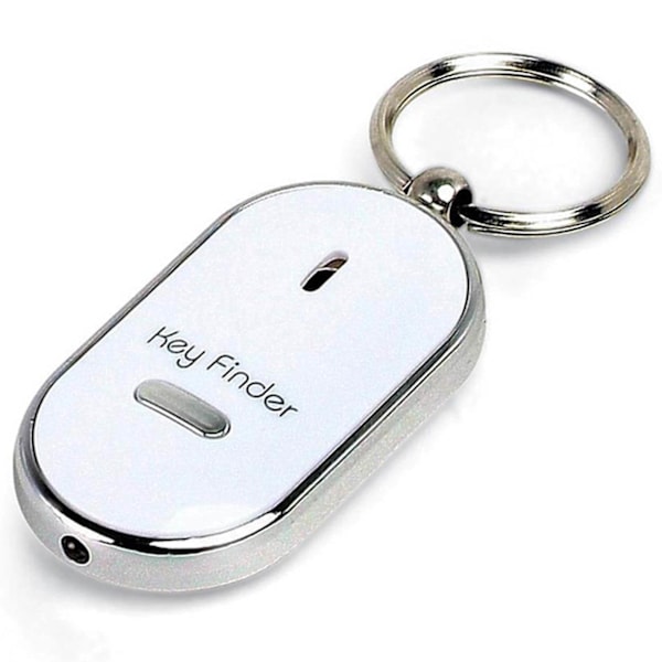 Key Finder Key Finder med fløytefunksjon Hvit hvit