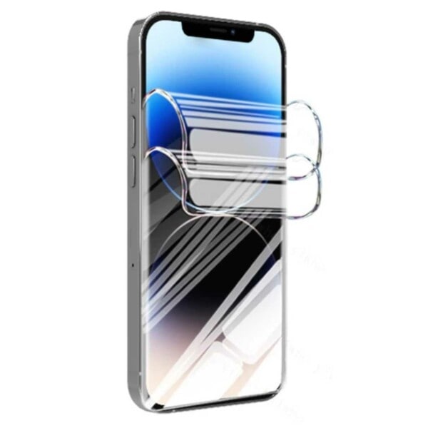 2-Pack Heltäckande iPhone 14 Pro Skärmskydd TPU transparent