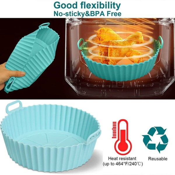 Genanvendelig silikoneform til luftfri air -fruity silikone skål grå
