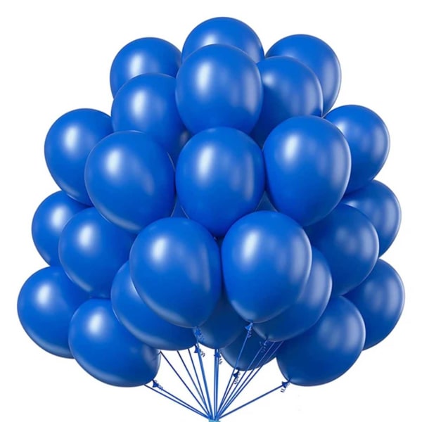 Siniset ilmapallot 100-pakkaus 26 cm lateksi sininen