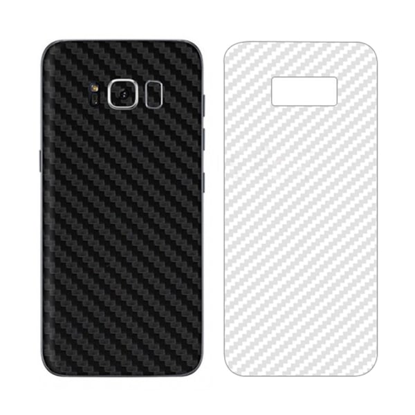 Samsung Galaxy S8 Plus Kolfiber Skin Skyddsplast Baksida transparent