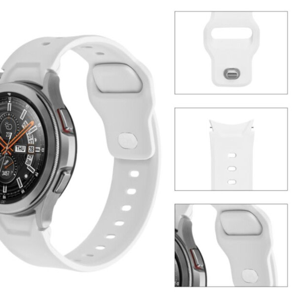 Galaxy Watch Armband 20mm 4/5 40/42/44/45mm Vit vit