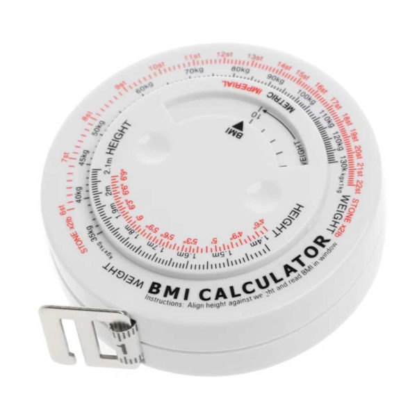 BMI Måttband Kalkylator vit