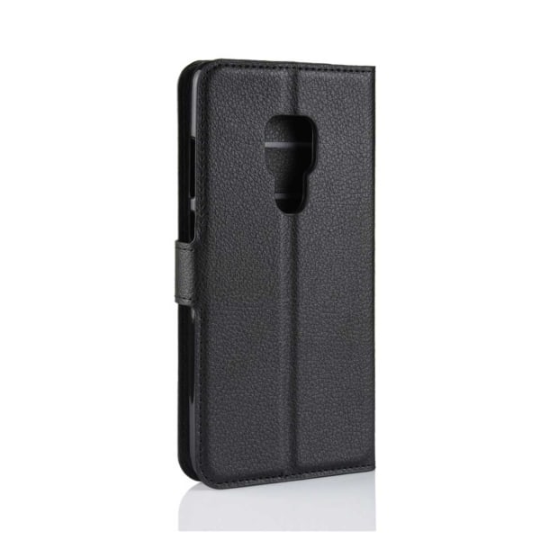 Huawei Mate 20 Pro Wallet Cover Black Læder Læder Taske sort