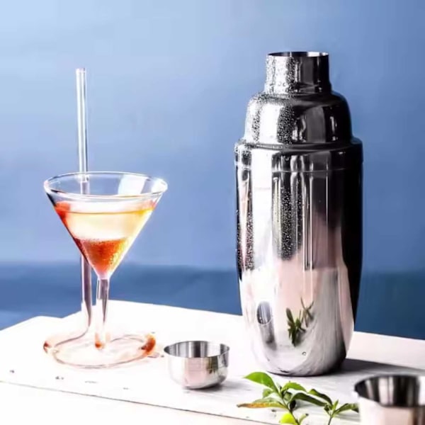 Cocktail shaker rustfrit stål 750ml sølv