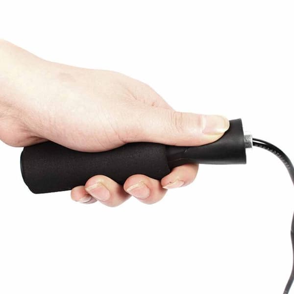 Professionelt Jump Rope til Cardio Training Boxing Burning Fat sort