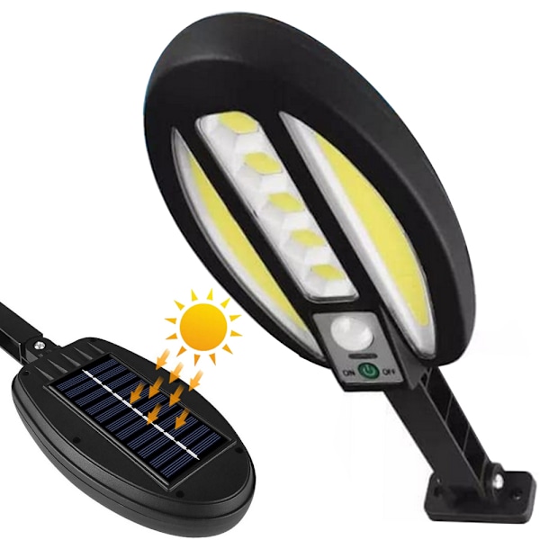 Solcellslampa med Rörelsevakt | LED Utomhuslampa med Rörelsesensor