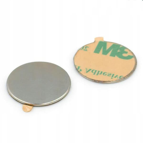 Neodym Plattmagnet 20x1 mm med 3M Tejp 10-Pack – Självhäftande Kraftig Magnet