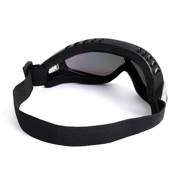 Sort skibsregler Goggles MC MX MOPED GLASS UV BESKYTTELSE sort