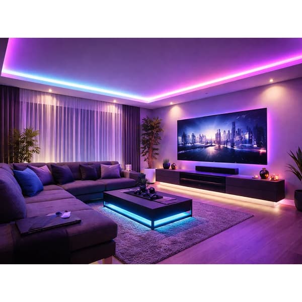 LED Strip RGB 5m vedenpitävä Bluetoothilla, sovelluksella ja kaukosäätimellä