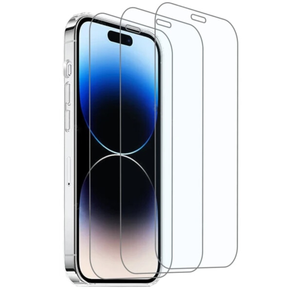 3-Pack iPhone XR Härdat Glas Heltäckande HD Skärmskydd transparent