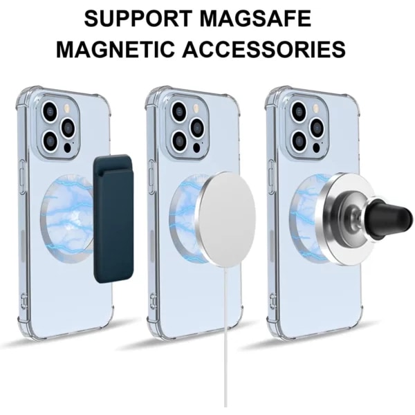 Itsekiinnittyvä Magsafe Ring Adapteri Mobile Shell Silverille hopea