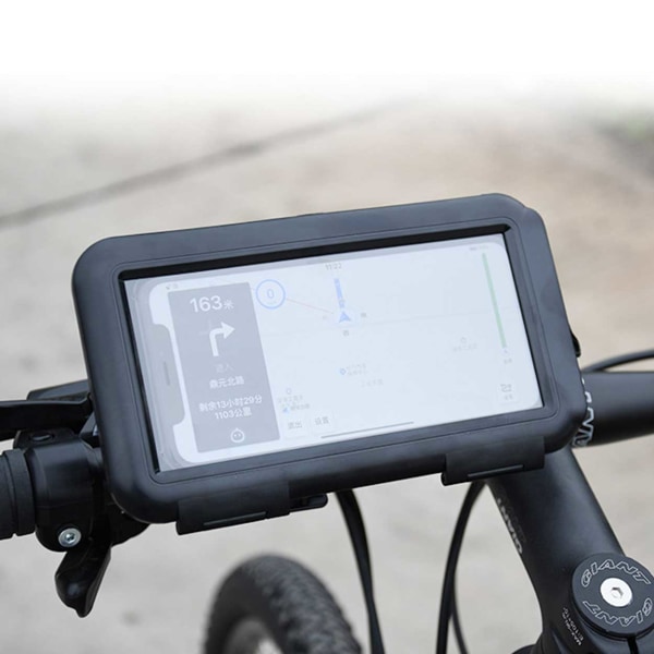 Mobil Holder Cykel - Vandtæt Bicycle Case Mobile 4.7-6.5 " sort