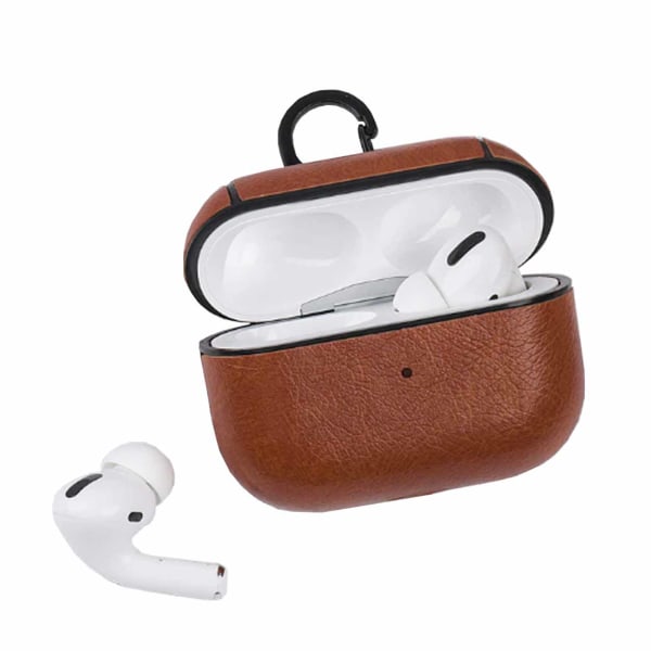 Apple AirPods 3 Väska Fodral Skyddsfodral Skinn Läder Brun brun