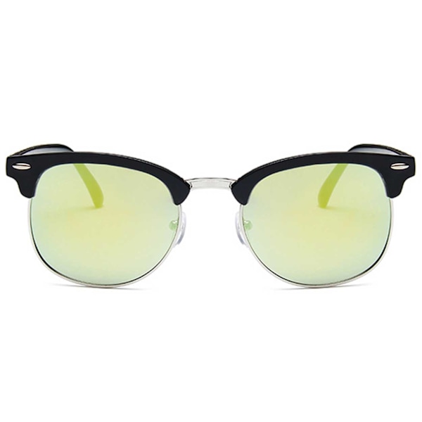 Black Clubmaster solbriller Gold Mirror Glass sort