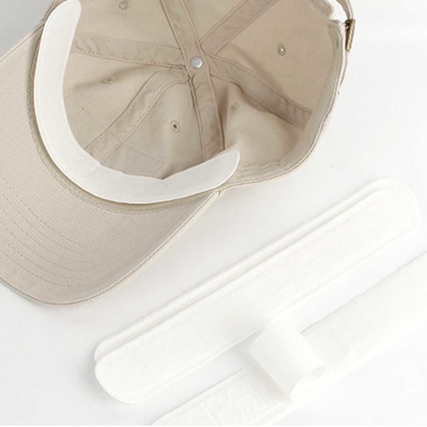 20-pack Svettskydd för Keps - Självhäftande Svettband för Hattar vit