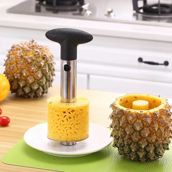 Ananas Skärare och Skalare av Metall svart