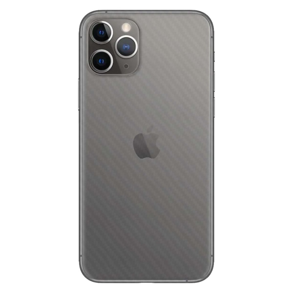 3-pack iPhone 12 Pro Carbon Fiber Vinyl Skin Decal Protective Film gjennomsiktig