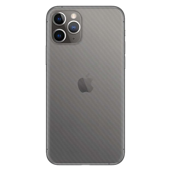 iPhone 12 Pro Hiilikuitu Vinyyli ihon tarran suojakalvo takaisin läpinäkyvä