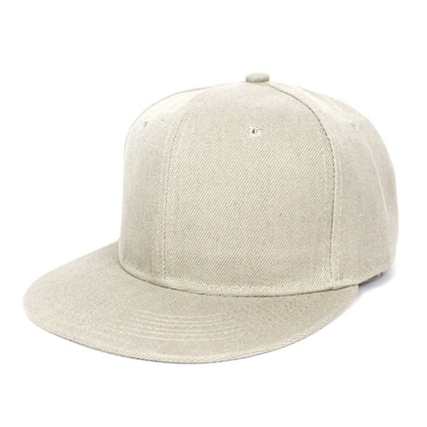 Beige Cap Snapback med spænde beige one size