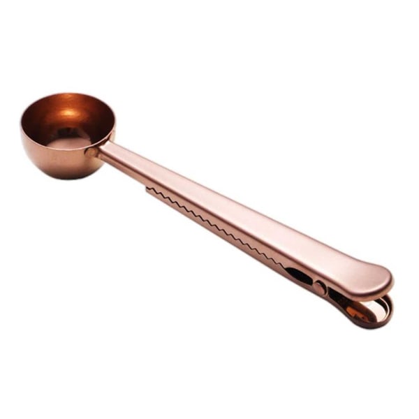 Kaffemål med Squeeze Rose Gold - Spoon med klemme til kaffe