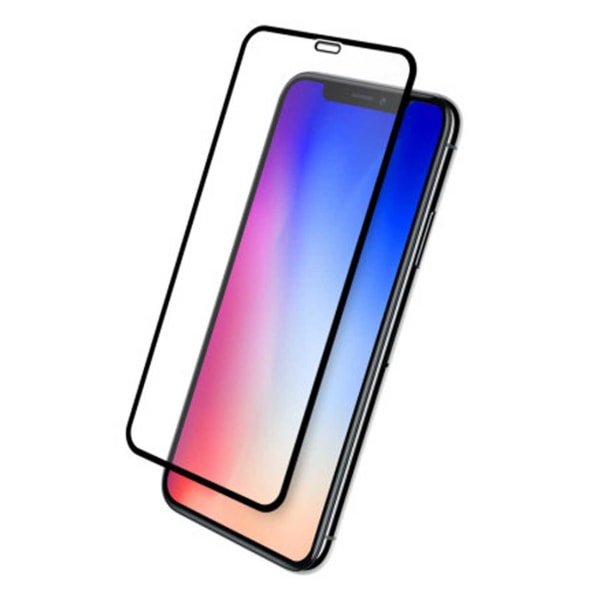 iPhone XR HD 3D Skärmskydd Härdat Glas Kolfiber svart