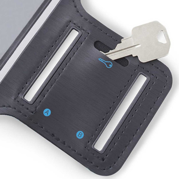 Universal 5,5 "urheilun rannekorun rannekoru matkapuhelimelle musta one size