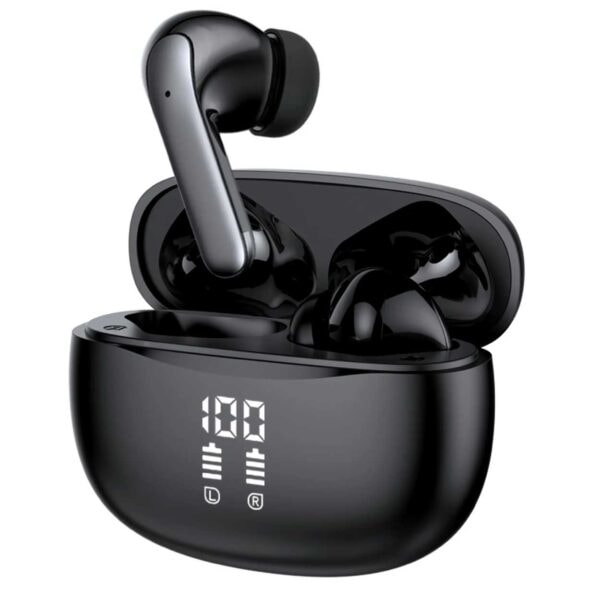 TWS Bluetooth-hodetelefoner ANC ENC BT 5.3 Sort svart