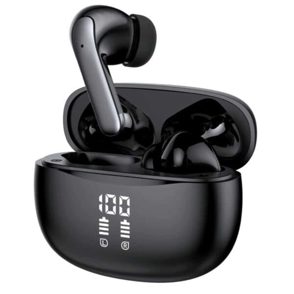 TWS Bluetooth-kuulokkeet ANC ENC BT 5.3 Musta musta