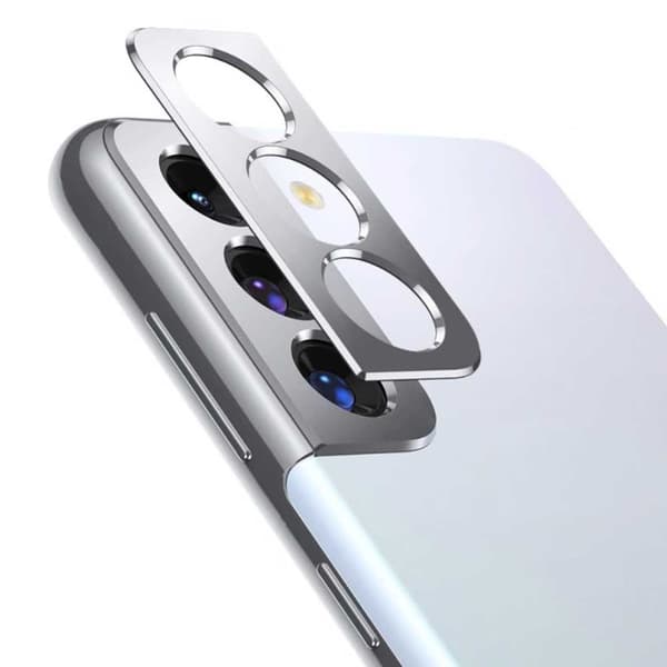 Galaxy S21 Linsskydd Skydd för Kamera Kameralins Silver silver