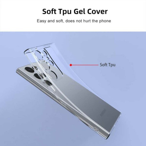 Galaxy S23 Ultra Transparent Shell tyndt gennemsigtig gennemsigtig