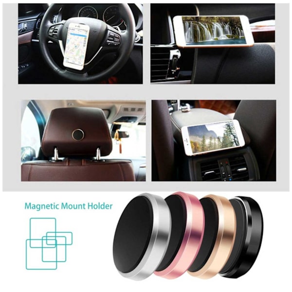 Universal Mobile Holder Magnet Itse -kiinnitysauton pidike hopea hopea