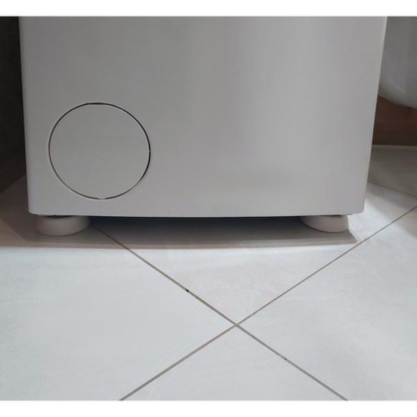 Tvättmaskinsfötter Anti Vibration | Vibrationsdämpare för Torktumlare och Tvättmaskin vit