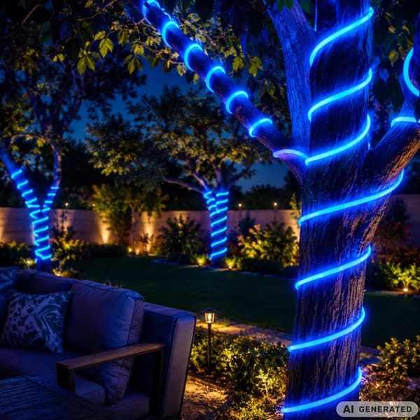 RGBIC 360° Neon LED -nauha 10m Bluetoothilla ja sovelluksella