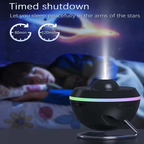 2025 4K LED Planetarium med Galakse og Stjernehimmel sort