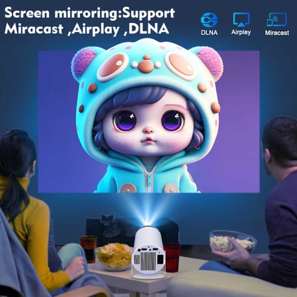 Projektori Android 11 HY300 Pro Smart 4k Wifi valkoinen